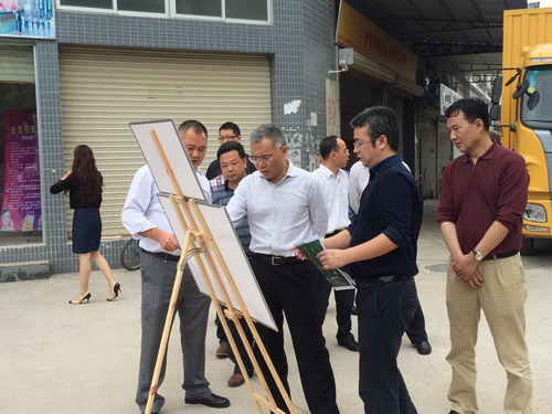 区党委书记张宜生同志率队调研惠景和园周边市政道路现场情况