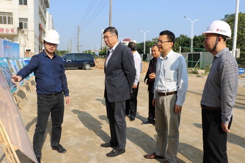 区党委书记闫昊波同志率队来高新建投现场调研重点项目进展情况